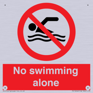 No swimming alone